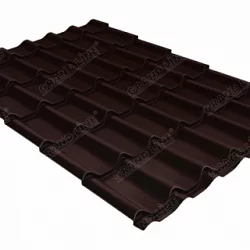 Металлочерепица квинта 0,5 Q RAL 8017 Metallic