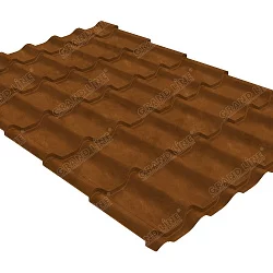 Металлочерепица классик 0,5 Sf Twincolor Orange