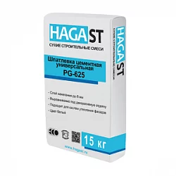 Шпатлевка цементная белая HAGA ST PUTTY PS-625