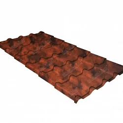 Металлочерепица камея 0,45 Sf (275) Brown