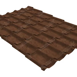 Металлочерепица классик 0,45 Sf (275) Brown