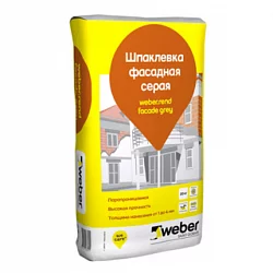 Цементная фасадная шпаклевка weber.rend facade
