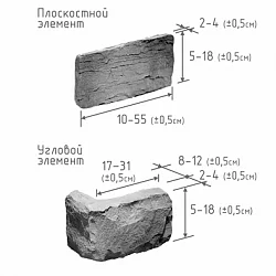 Камрок Грубый скол 04070