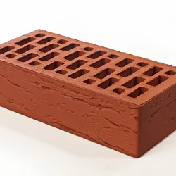 Кирпич красный рифленый BRAER
