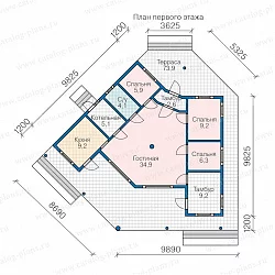 Проект каркасного дома