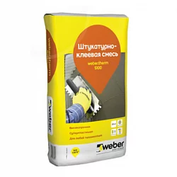 Штукатурно-клеевая смесь для монтажа теплоизоляции и штукатурки weber.therm S100