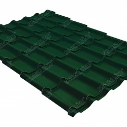 Металлочерепица классик 0,45 PE RAL 6005