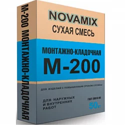 Кладочная смесь цементная Новамикс монтажно-кладочная 50кг