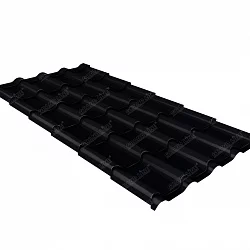 Металлочерепица камея 0,5 Qlite RAL 9005