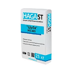 Декоративная штукатурка HAGA ST DEKOPUTZ HS-465 "Шуба". Фракция  до 2.0 мм.