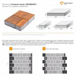 Брусчатка Braer Старый город Ландхаус антрацит