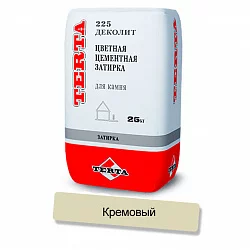 Затирка цементная Terta Деколит кремовый