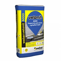 Супербыстрый ровнитель для пола weber.vetonit 6000