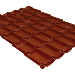 Металлочерепица классик 0,45 PE RAL 8004