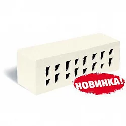 Кирпич белоснежный М-300 "Неаполь" полнотелый клинкер лицевой евро, ЛСР. Стеновые - М