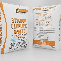 Эталон ClimLife White штукатурка гипсовая белая
