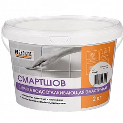 Затирка эластичная водоотталкивающая Смартшов белый 2 кг