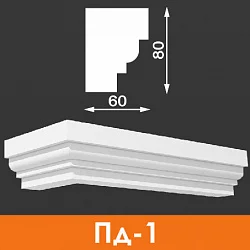 Подоконник Пд-1 80*60, Архитек