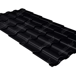 Металлочерепица кантри 0,5 Qlite RAL 9005