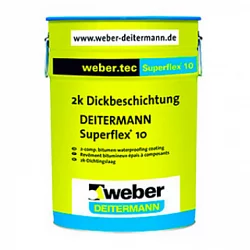 Двухкомпонентная изоляционная масса на битумно-полимерной основе weber.tec Superflex10