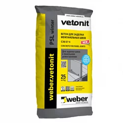 Бетон для заделки межпанельных швов weber.vetonit PSL winter