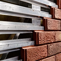 Навесной вентилируемый фасад Brick терракот 210х65х20мм